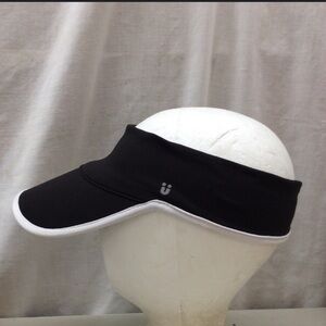 Scunci Black and White Women's Visor